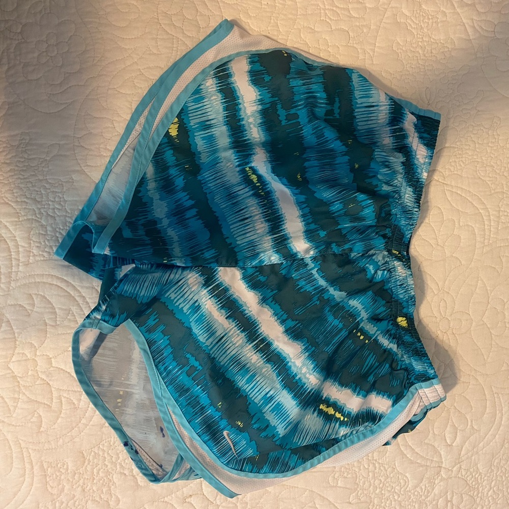 Blue Tie Dye pattern Nike Shorts size L